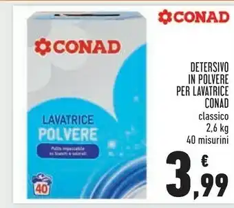 Conad Conad Detersivo In [polvere Per Lavatrice offerta