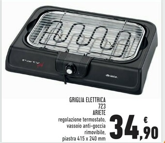 Ariete 723 Griglia Elettrica