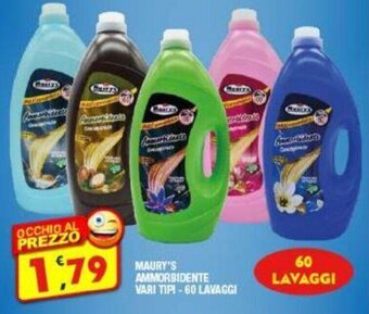 Maury's MAURY'S AMMORBIDENTE VARI TIPI - 60 LAVAGGI offerta