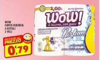 Maury's Wow CARTA IGIENICA 4 ROTOLI CARTA IGIENICA offerta