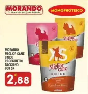 Maury's MORANDO MIGLIOR CANE UNICO PROSCIUTTO/ TACCHINO 800 GR offerta