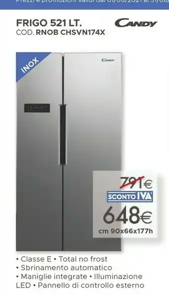 Mondo Convenienza Candy Frigo 521 offerta
