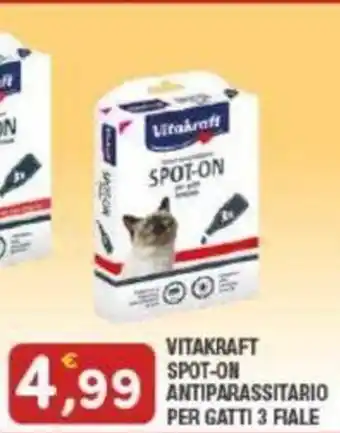 Maury's VITAKRAFT SPOT-ON ANTIPARASSITARIO PER GATTI 3 FIALE offerta