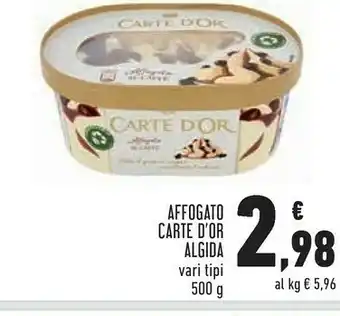 Conad Algida Carte D'Or Affogato Mirtillo 500 G(ml) offerta