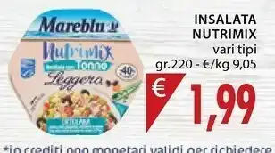 Mercatò Mareblu - Nutrimix Insalata Con Salmone Leggera Sfiziosa 220 G(ml) offerta