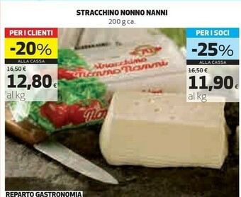 Coop Nonno Nanni Stracchino offerta