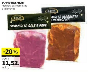 Coop Sandri Scamerita Marinata Alla Messicana/ Sale E Pepe offerta