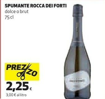 Coop Rocca dei forti Vino Spumante Brut 750 G(ml) offerta