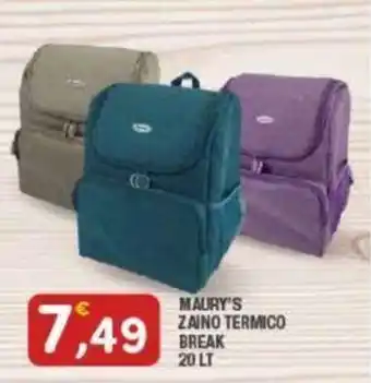 Maury's MAURY'S ZAINO` TERMICO BREAK 20 LT offerta