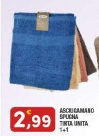 Maury's ASCIUGAMANO SPUGNA TINTA UNITA 1+1 offerta
