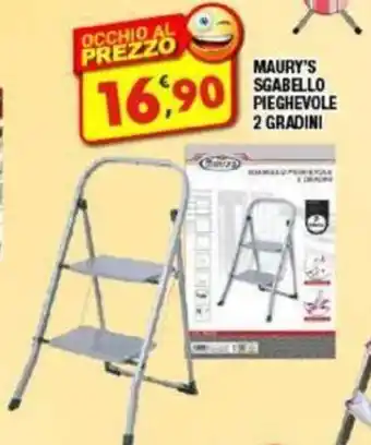 Maury's MAURY'S SGABELLO PIEGHEVOLE 2 GRADINI offerta