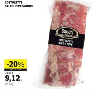 Coop Sandri Costolette Sale E Pepe offerta