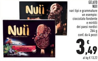 Conad GELATO NUII 264 g conf. da 4 pezzi offerta