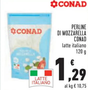 CONAD PERLINE DI MOZZARELLA 120 g