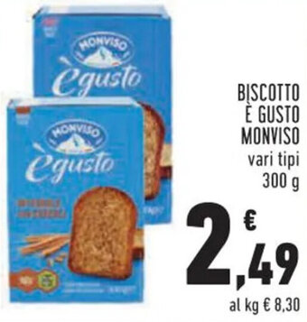 Conad BISCOTTO É GUSTO MONVISO 300 g offerta