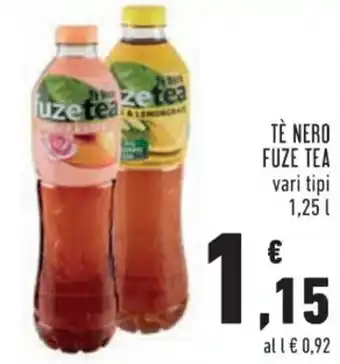 Conad TÈ NERO FUZE TEA 1,25 l offerta