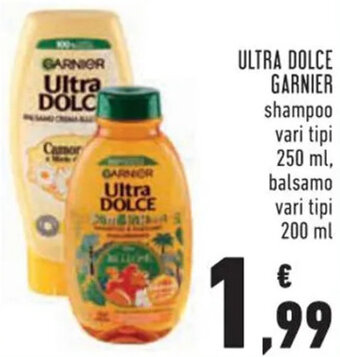 Conad GARNIER ULTRA DOLCE 250 ml, 200 ml offerta