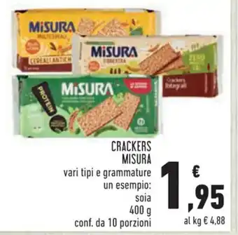 Conad Superstore CRACKERS MISURA 400 g offerta