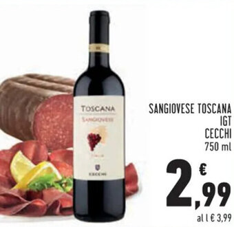 SANGIOVESE TOSCANA IGT CECCHI 750 ml