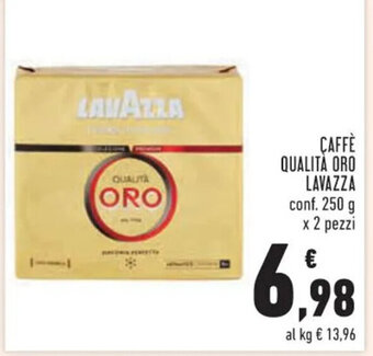 Conad Superstore CAFFÈ QUALITÀ ORO LAVAZZA conf. 250 g x 2 pezzi offerta