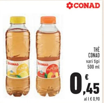 Conad Superstore THE CONAD vari tipi 500 ml offerta