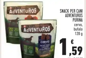 Conad Superstore SNACK PER CANI ADVENTUROS PURINA 120 g offerta