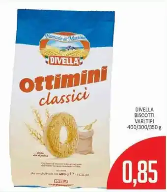 Supermercati Piccolo Divella Biscotti Vari Tipi 400/300/350g offerta