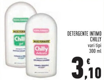 Conad Superstore DETERGENTE INTIMO CHILLY vari tipi 300 ml offerta