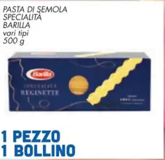 Conad Superstore PASTA DI ŞEMOLA SPECIALITA BARILLA 500 g offerta