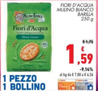 Conad Superstore FIORI D'ACQUA MULINO BIANCO BARILLA 250 g offerta