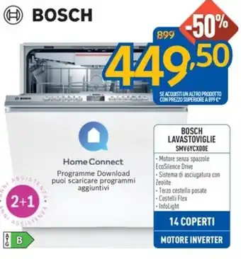 FreeShop BOSCH LAVASTOVIGLIE SMV6YCX00E offerta