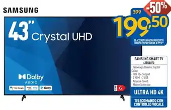 FreeShop SAMSUNG SMART TV 43BU8070 offerta