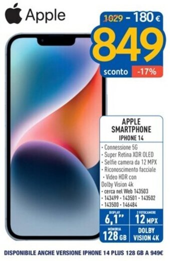 APPLE SMARTPHONE IPHONE 14