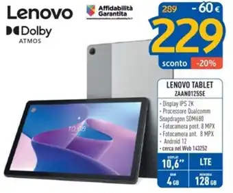 LENOVO TABLET ZAANO125SE