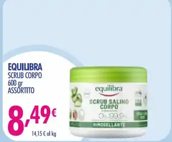 Acqua & Sapone EQUILIBRA SCRUB CORPO 600 gr ASSORTITO offerta