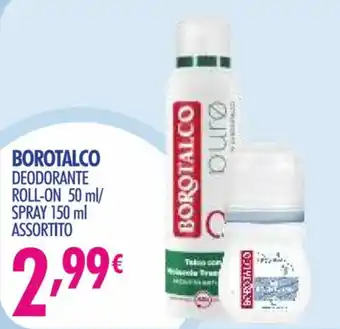 Acqua & Sapone BOROTALCO DEODORANTE ROLL-ON 50 ml/ SPRAY 150 ml ASSORTITO offerta