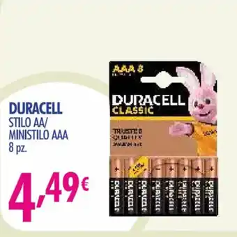 Acqua & Sapone DURACELL STILO AA/ MINISTILO AAA 8 pz. offerta