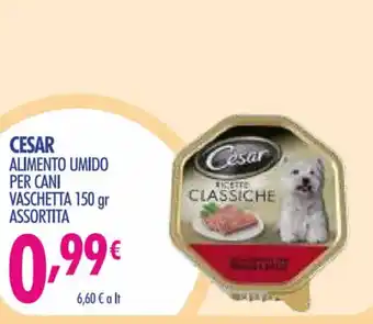 Acqua & Sapone CESAR ALIMENTO UMIDO PER CANI VASCHETTA 150 gr ASSORTITA offerta
