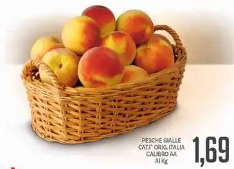 Supermercati Piccolo Pesche Gialle Cat. l Orig. Italia Calibro AA Al Kg offerta