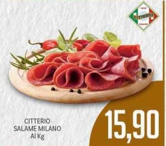 Supermercati Piccolo Citterio Salame Milano Al Kg offerta