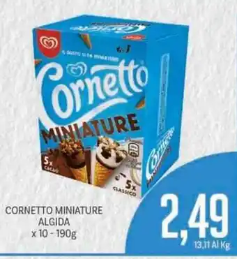 Supermercati Piccolo Algida Cornetto Miniature x 10 190g offerta
