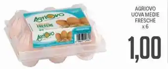 Supermercati Piccolo Agriovo Uova Medie Fresche x 6 offerta