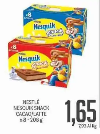 Supermercati Piccolo Nestlè Nesquik Snack Cacao/Latte x 8 208g offerta