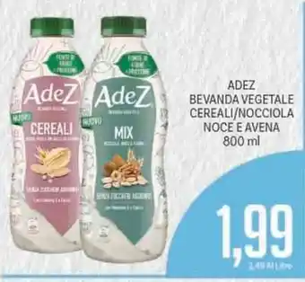 Adez Bevanda Vegetale Cereali/Nocciola Noce e Avena 800ml