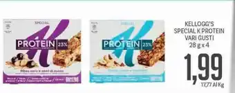 Supermercati Piccolo Kellogg's Special K Protein Vari Gusti 28g x 4 offerta