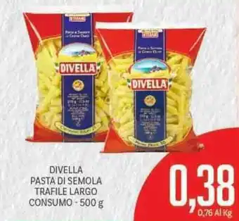 Supermercati Piccolo Divella Pasta di Semola Trafile Largo Consumo 500g offerta