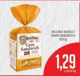 Supermercati Piccolo Mulino Bianco Gran Sandwich 500g offerta
