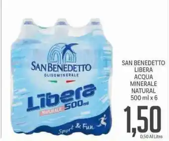 Supermercati Piccolo San Benedetto Libera Acqua Minerale Natural 500ml x 6 offerta