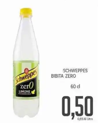 Supermercati Piccolo Schweppes Bibita Zero 60cl offerta