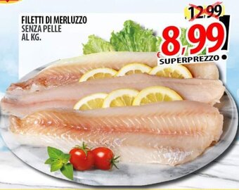 Il Genio Supermercato FILETTI DI MERLUZZO SENZA PELLE offerta